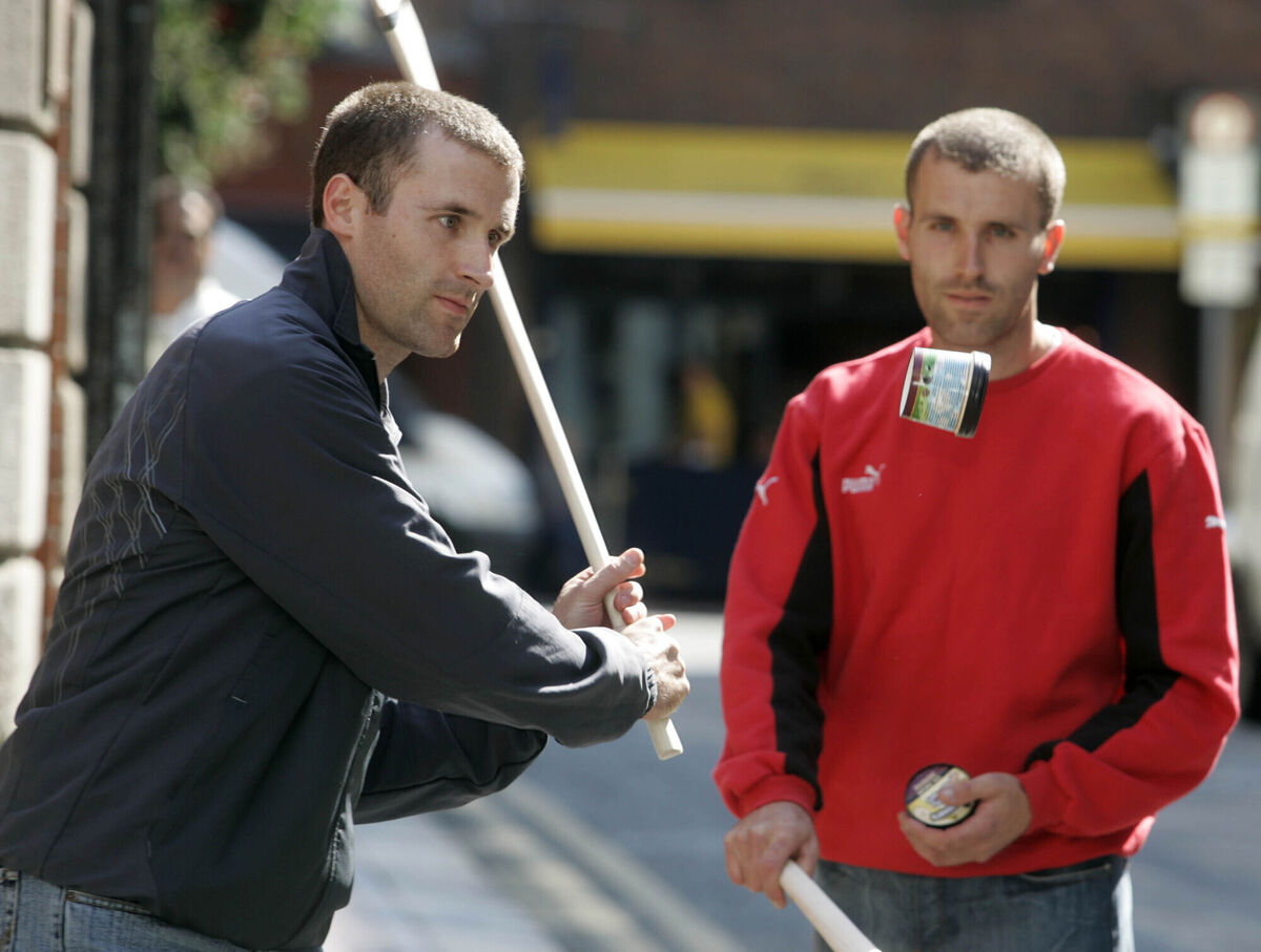 Newtownshandrum brothers Ben and Jerry O’Connor, who were key players on the Cork senior hurling team when the Liam McCarthy Cup came home to Leeside after back-to-back triumphs in 2004 and 2005. Picture: Arthur Carron/Collins.