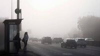 Commuters in Fog