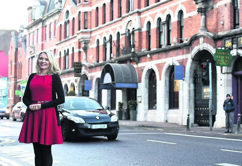 Manager Geraldine O’Grady outside the Cork Deaf Association office on MacCurtain Street, Cork
