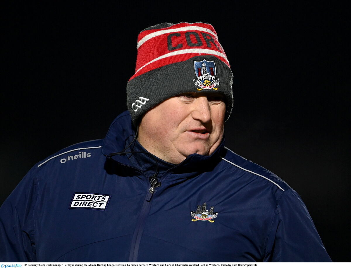 Cork manager Pat Ryan. Picture: Tom Beary/Sportsfile Cork manager Pat Ryan. Picture: Tom Beary/Sportsfile