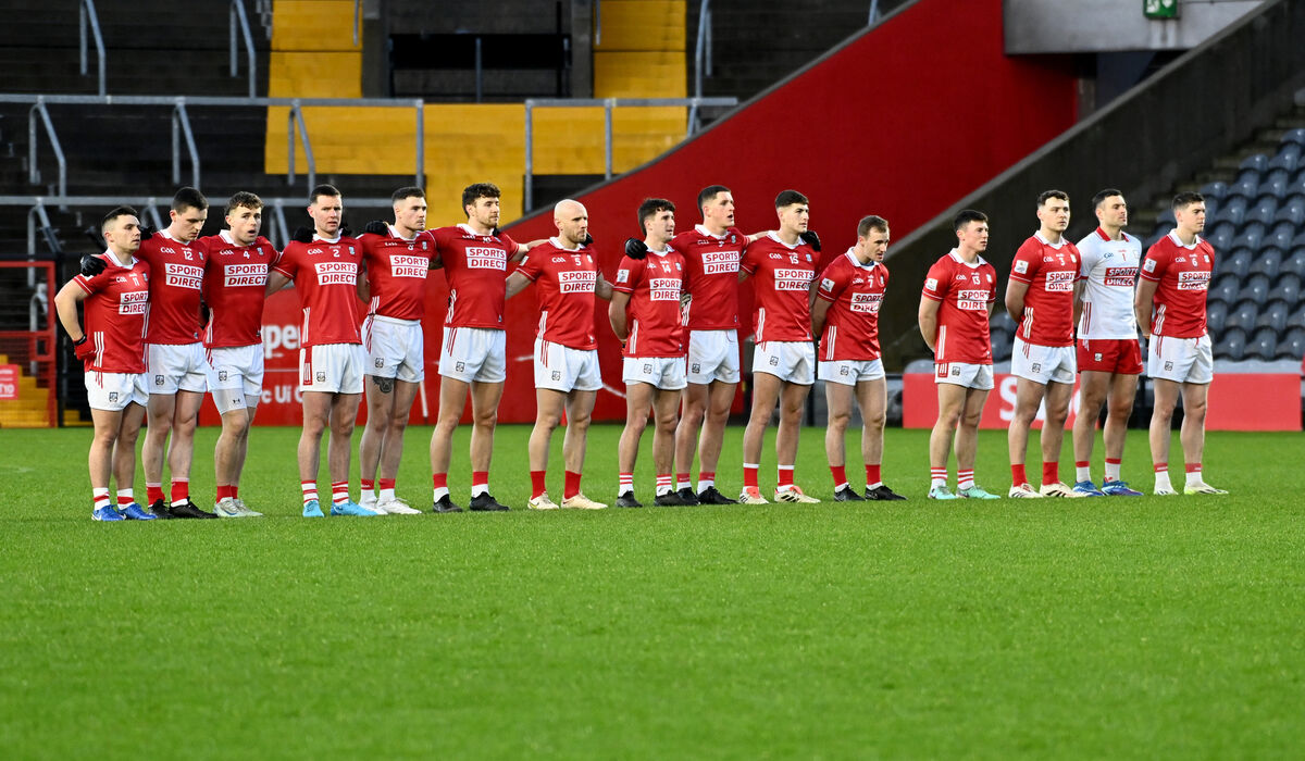 The Cork team before facing Meath. Picture: Eddie O'Hare