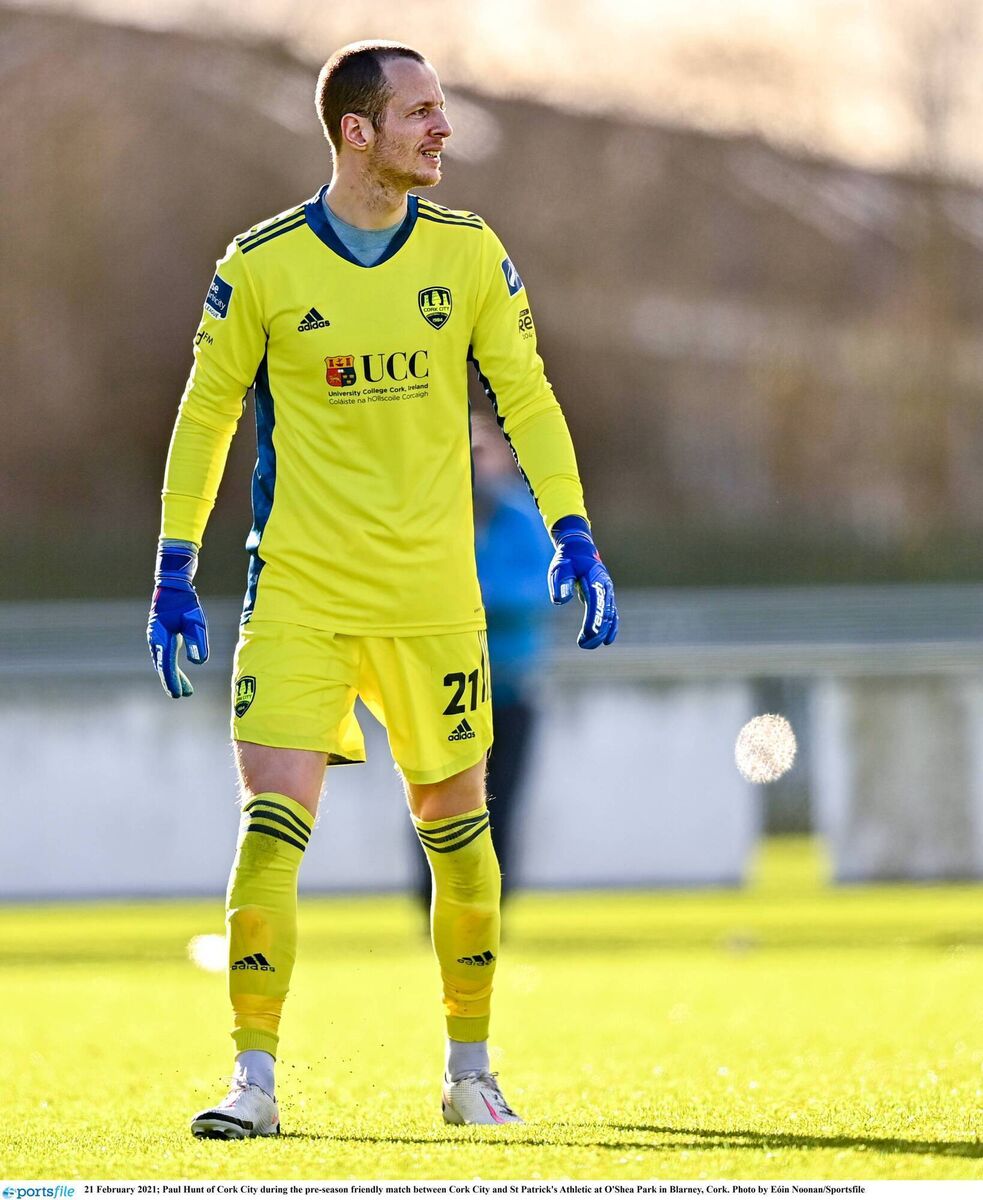 Paul Hunt in action for Cork City in 2021. Picture: Eóin Noonan/Sportsfile Paul Hunt in action for Cork City in 2021. Picture: Eóin Noonan/Sportsfile