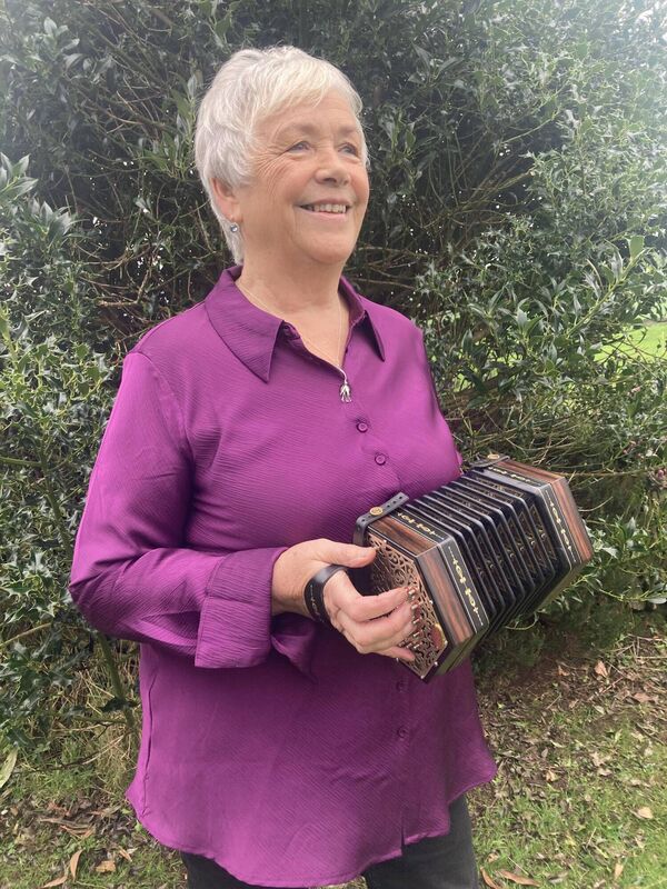 Catherine Janeczek Frost took up the concertina in recent years and will play at Pakie O’Callaghan’s show at the Cork Arts Theatre, celebrating the storytelling of Eamon Kelly, from January 30 to February 1. Catherine Janeczek Frost took up the concertina in recent years and will play at Pakie O’Callaghan’s show at the Cork Arts Theatre, celebrating the storytelling of Eamon Kelly, from January 30 to February 1.