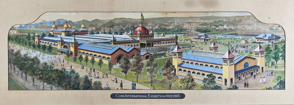 An illustration of the Cork International Exhibition 1902-03. Image provided by Cork Public Museum