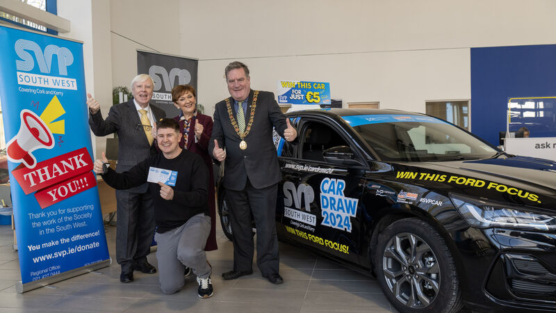 Carrigaline man announced as winner of annual SVP car draw 