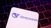 Illustration shows Deepseek logo