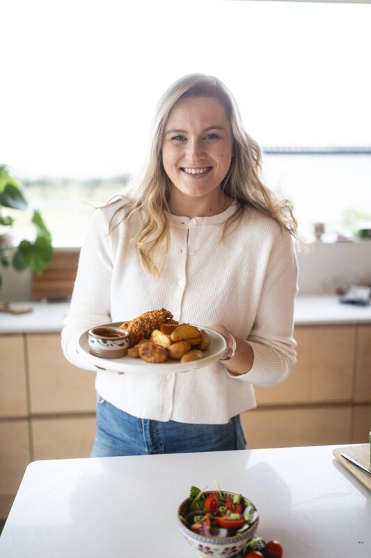 Lynn advocates for nutrition by addition. “Stop thinking about cutting things out and add things in. To each main meal, add a lean protein source and a fruit or vegetables,” she says.