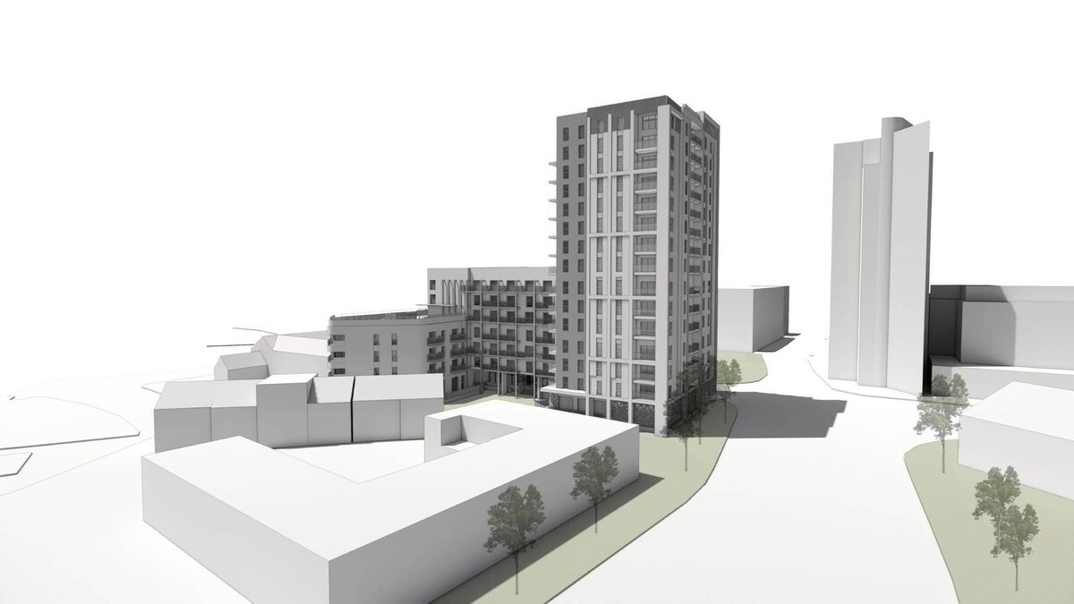 An artist’s impression of what the proposed development will look like when completed.  