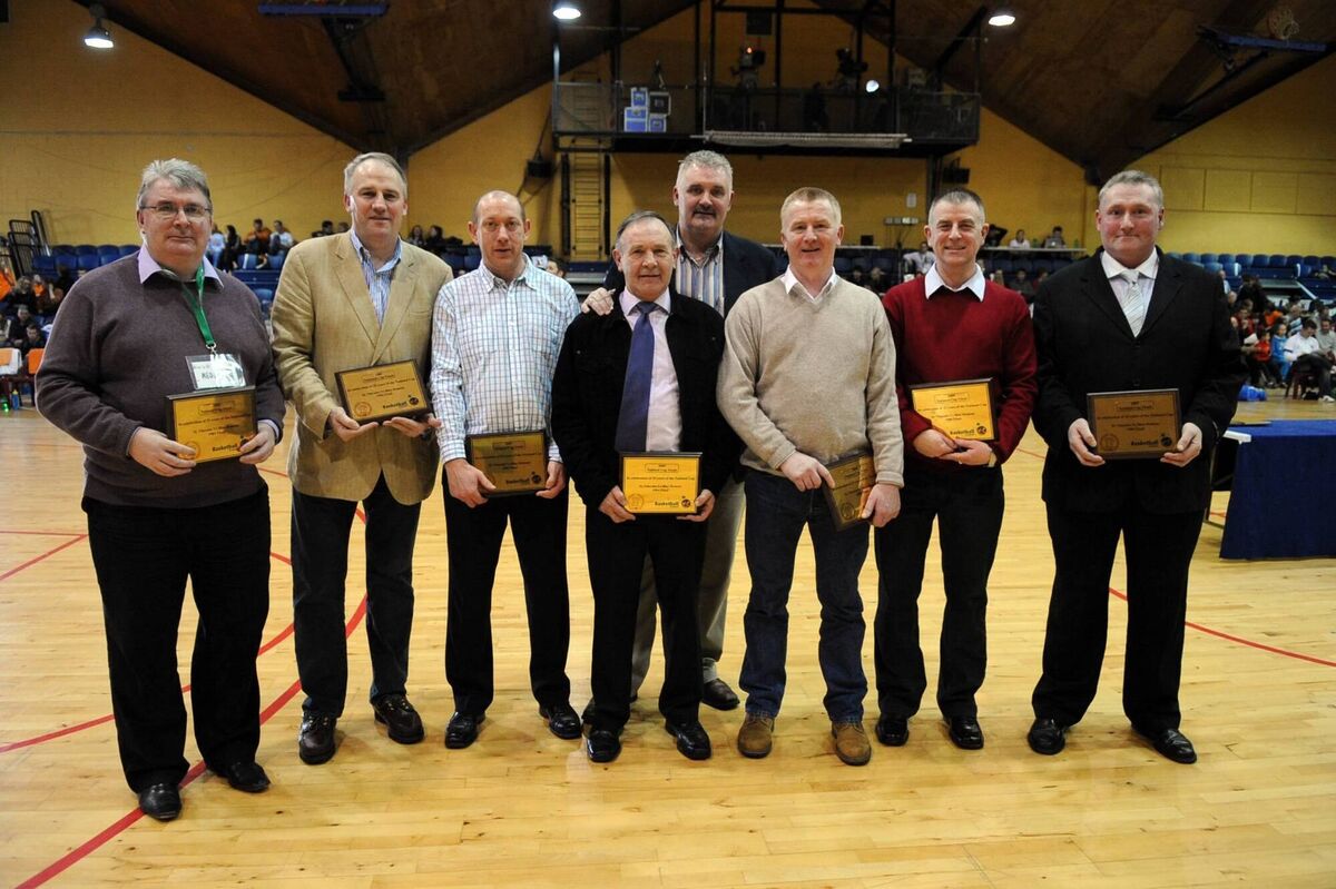 Team Britvic Blue Demons who won the first national cup 25 years ago were honoured at the national finals at the Basketball arena, in Tallaght 2009
