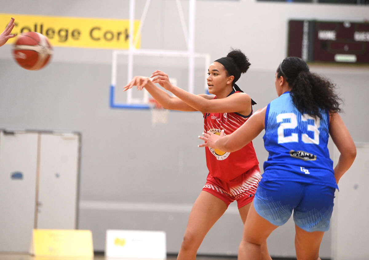 Trinity Hudson, Gurranabraher Credit Union Brunell, in action against The Address UCC Glanmire. Picture: Larry Cummins Trinity Hudson, Gurranabraher Credit Union Brunell, in action against The Address UCC Glanmire. Picture: Larry Cummins
