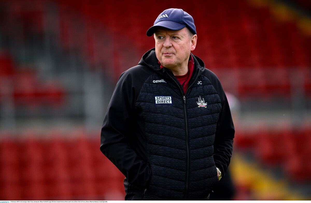 Cork manager John Cleary. Picture: Ramsey Cardy/Sportsfile Cork manager John Cleary. Picture: Ramsey Cardy/Sportsfile
