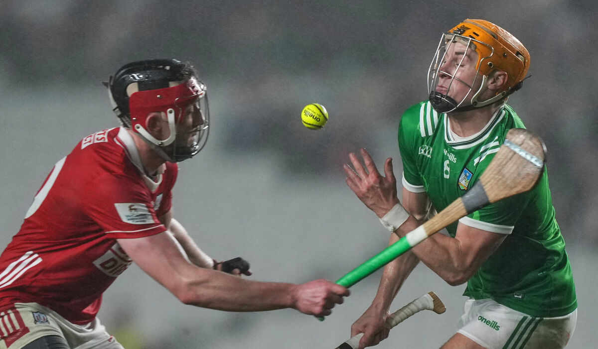 Will O’Donoghue of Limerick gets a pass away from Ethan Twomey. Picture: INPHO/James Lawlor Will O’Donoghue of Limerick gets a pass away from Ethan Twomey. Picture: INPHO/James Lawlor