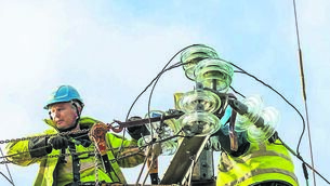 <p class="contextmenu internal_Caption">ESB teams work to repair the damage caused by Storm Éowyn last week</p>