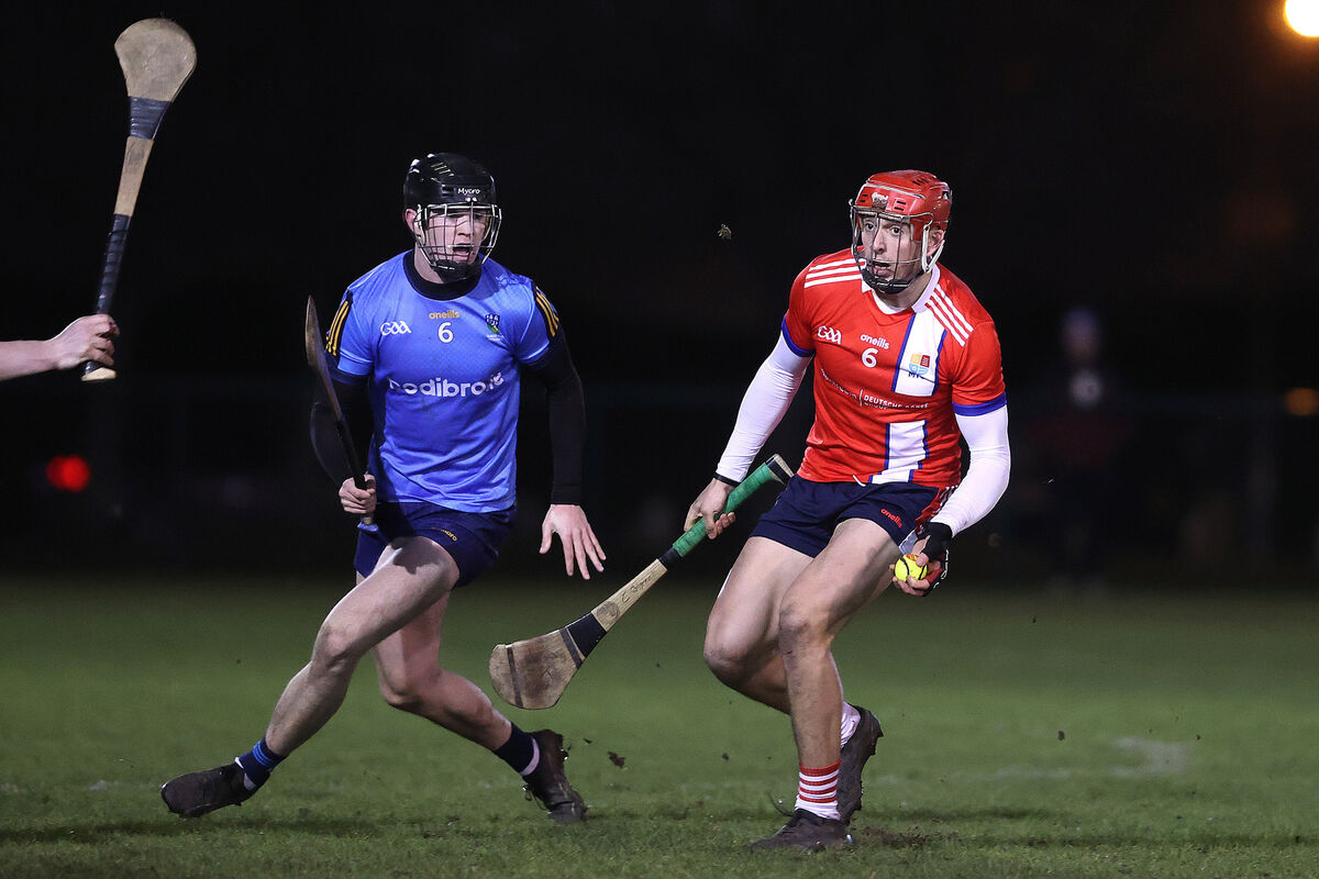 MTU Cork's Ciarán Joyce shadows Cian Ó Cáthasaigh of UCD. Picture: Inpho/Bryan Keane