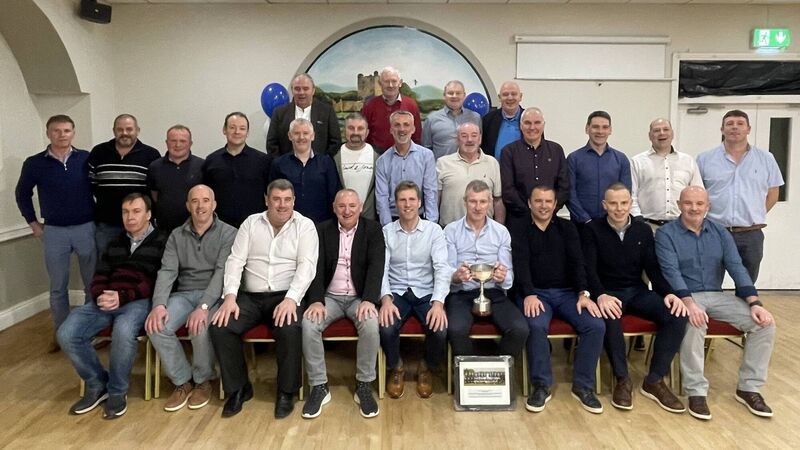 Naomh Abán celebrate 1999 IFC success 