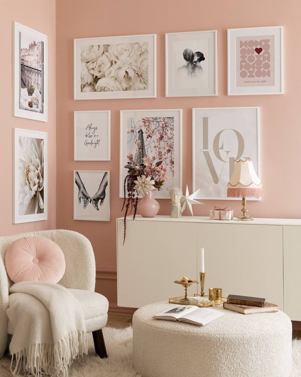 Switching up artwork can make a room feel new. Picture: Poster Store/PA. 