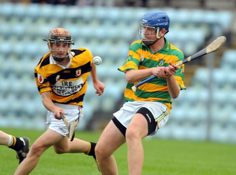 Blackrock's John Fitzgerald under pressure from Na Piarsaigh's Cian Buckley during the Mahers Sports U16 City Division championship game. Picture: Eddie O'Hare