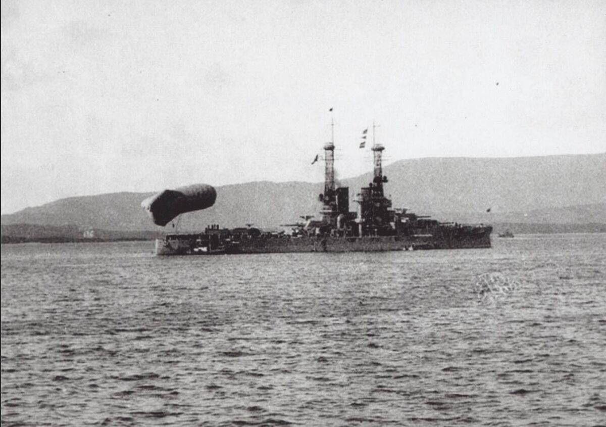 The USS Utah off Bere Island 1917. It, alongside the USS Oklahoma and USS Nevada were sank at Pearl Harbour.  Image Source: The Lawrence Collection