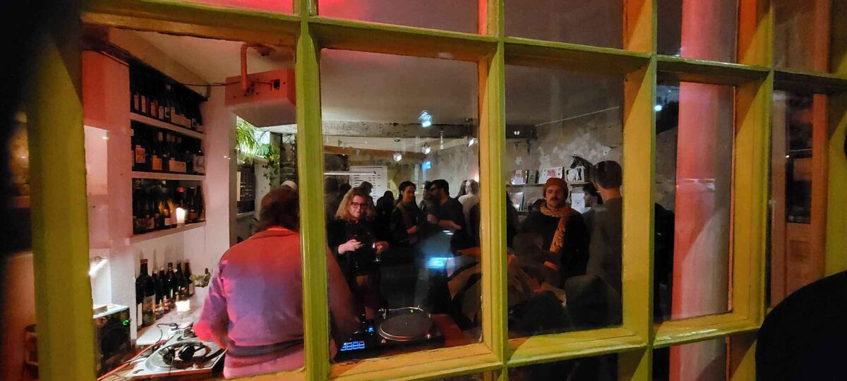 DJ Únbelievable holds court behind the decks at PLUGD Records for the launch of Éist.