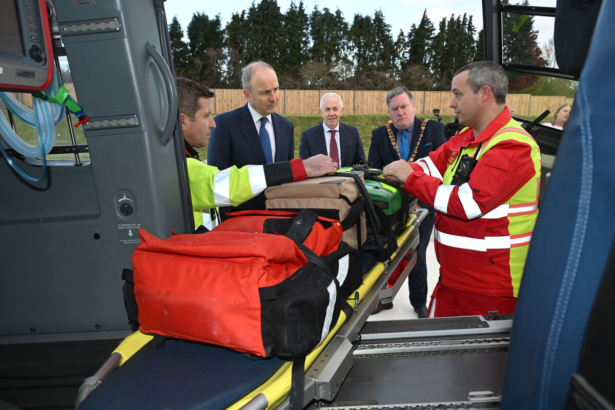 An Taoiseach Micheál Martin TD who launched the Cork University Hospital Helipad in Wilton, Cork. Included are Prof Adrian Murphy, consultant in emergency medicine & prehospital emergency care, Prof. John Higgins, CEO, SSW Hospital Group, Lord Mayor of Cork, Cllr. Dan Boyle and Paul Traynor, lead advanced paramedic. Picture Dan Linehan An Taoiseach Micheál Martin TD who launched the Cork University Hospital Helipad in Wilton, Cork. Included are Prof Adrian Murphy, consultant in emergency medicine & prehospital emergency care, Prof. John Higgins, CEO, SSW Hospital Group, Lord Mayor of Cork, Cllr. Dan Boyle and Paul Traynor, lead advanced paramedic. Picture Dan Linehan
