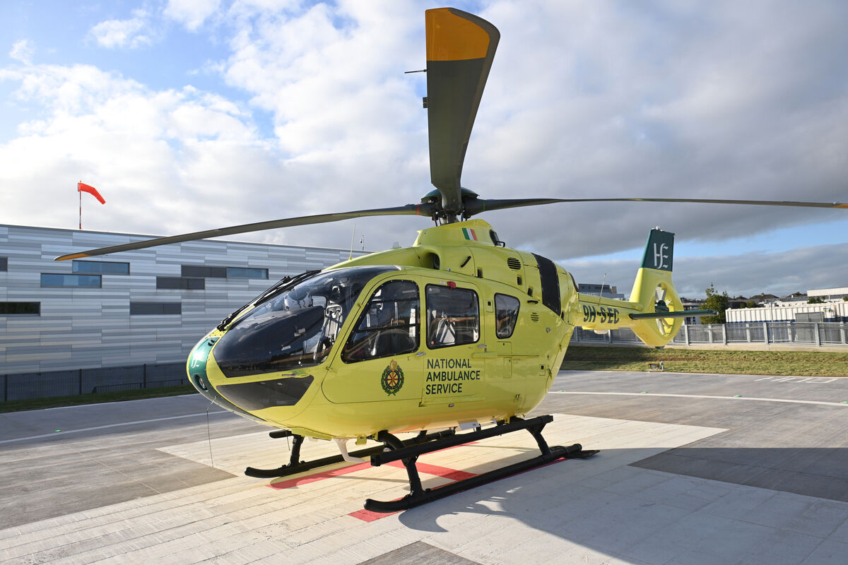 The National ambulance service helicopter at the Cork University Hospital Helipad in Wilton, Cork. Picture Dan Linehan The National ambulance service helicopter at the Cork University Hospital Helipad in Wilton, Cork. Picture Dan Linehan