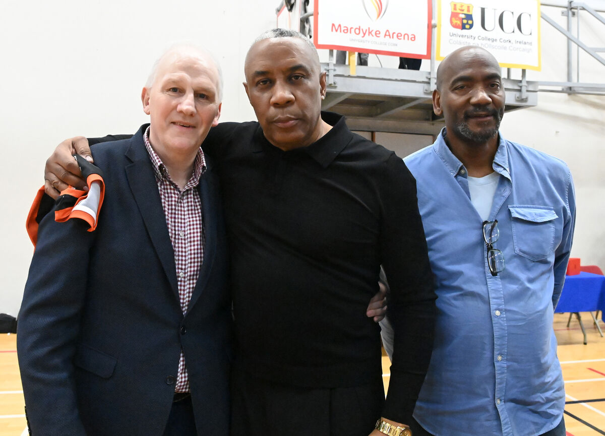Timmy McCarthy, Jasper McElroy and Lennie McMillan at the 40th anniversary celebrations. Picture: Eddie O'Hare