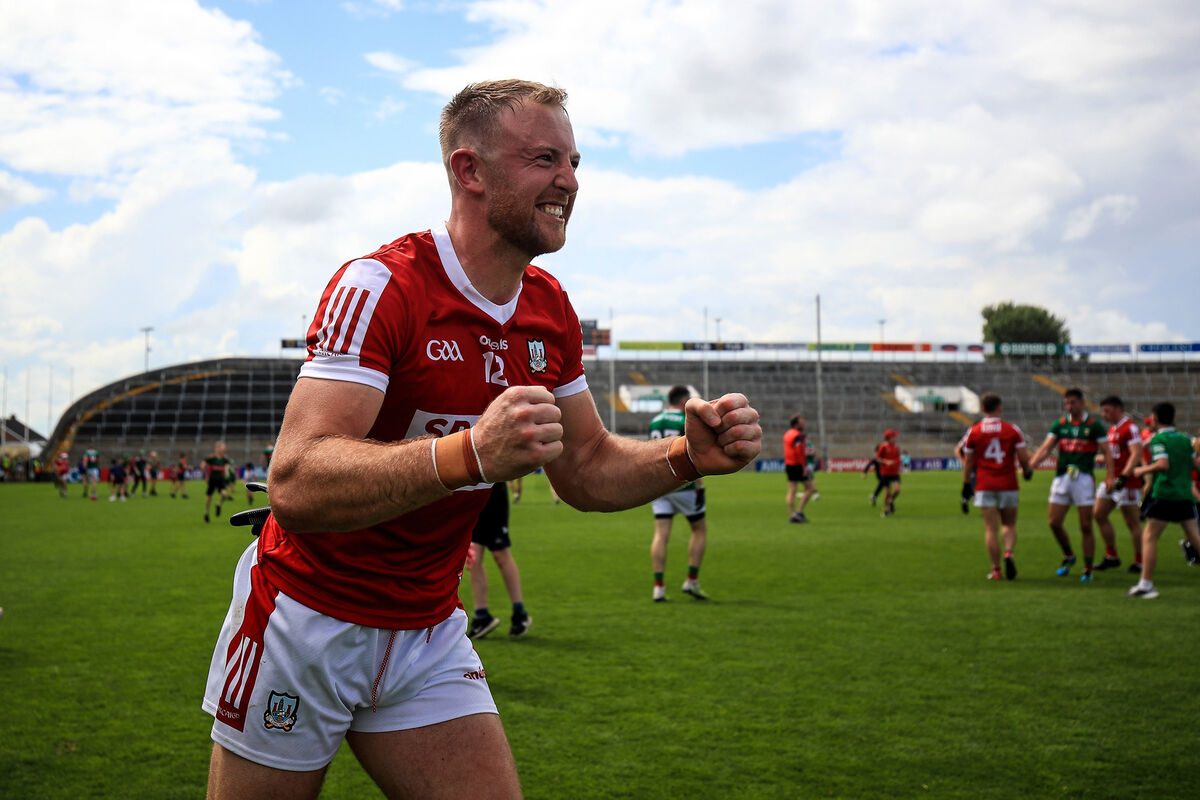 Cork's Killian O'Hanlon celebrates after beating Mayo in 2023. Picture: INPHO/Evan Treacy Cork's Killian O'Hanlon celebrates after beating Mayo in 2023. Picture: INPHO/Evan Treacy