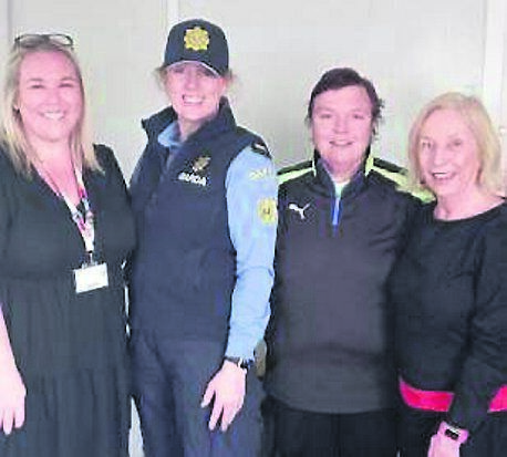 Mayfield Community Garda Allison O’Flynn with Mayfield CDP staff and volunteers.