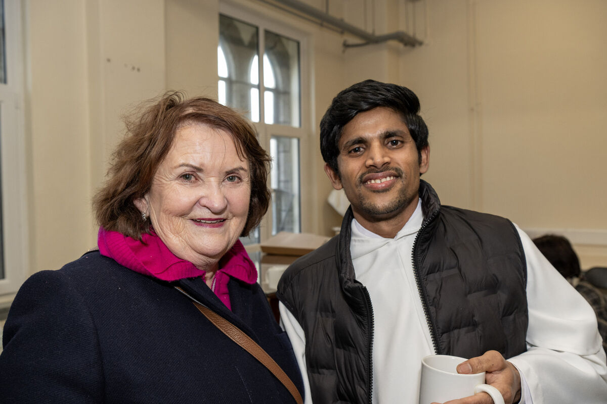 Bernadette Keohane and Br Antony Sahayampillai at the Cathedral of St Mary and St Anne to celebrate the Diocesan Jubilee of Consecrated Life. Bernadette Keohane and Br Antony Sahayampillai at the Cathedral of St Mary and St Anne to celebrate the Diocesan Jubilee of Consecrated Life.