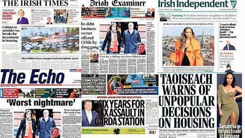 What the papers say: Tuesday's front pages What the papers say: Tuesday's front pages