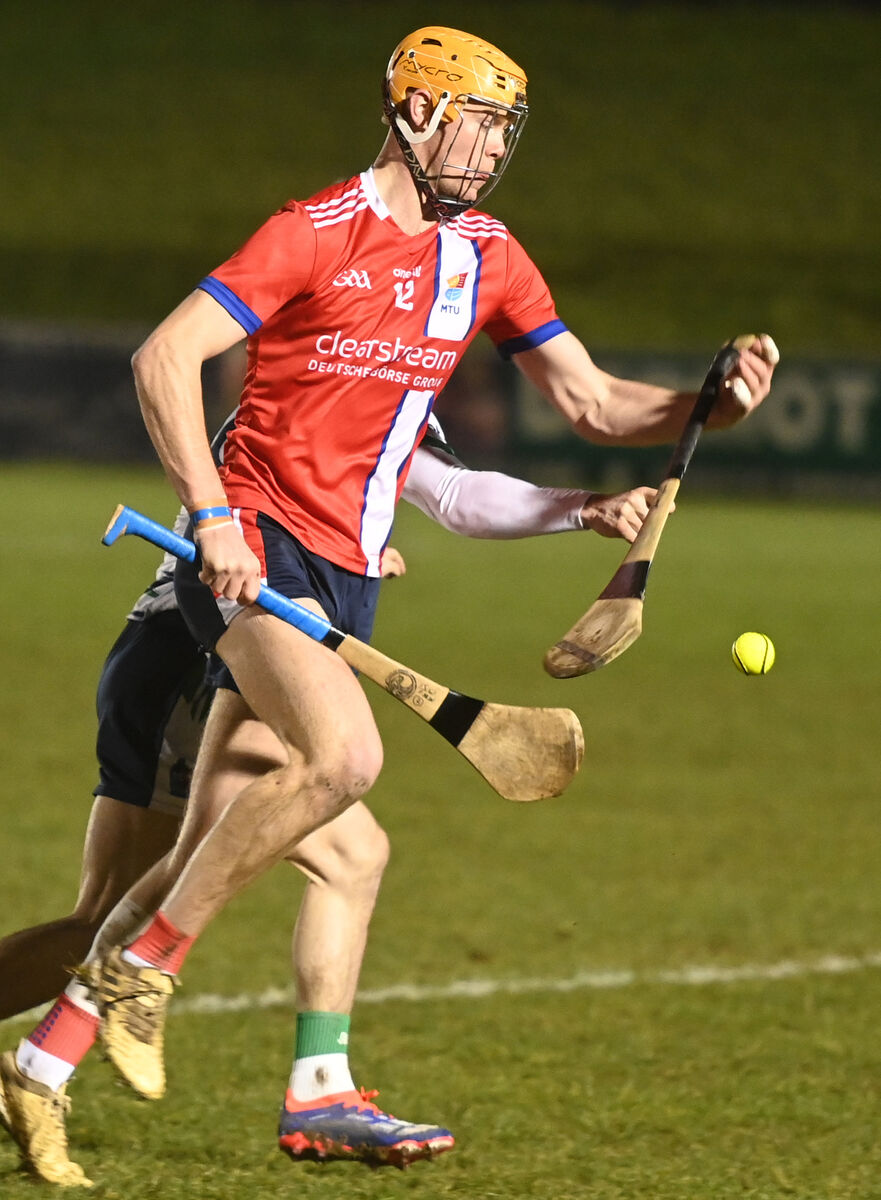 Sean Walsh in action for MTU Cork against UL in the Fitzgibbon Cup semi-final: Cork MTU v University of Limerick, UL at , Mallow. Pic Larry Cummins Sean Walsh in action for MTU Cork against UL in the Fitzgibbon Cup semi-final: Cork MTU v University of Limerick, UL at , Mallow. Pic Larry Cummins