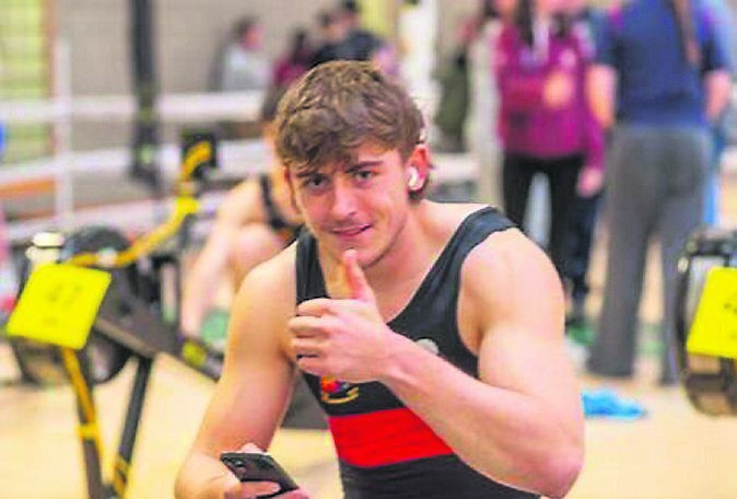 Adam Murphy at the Irish Indoor Rowing Championships. Picture: John O’Shaughnessy
Adam Murphy at the Irish Indoor Rowing Championships. Picture: John O’Shaughnessy