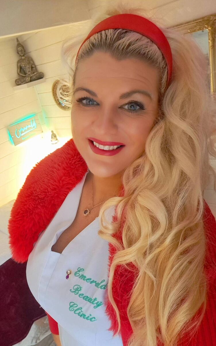 Emer O'Callaghan at Emerald Beauty Clinic wearing red ahead of Valentine's Day, cardigan is Savida, Dunnes Stores, hair band, Monsoon. Emer's make-up and hair by Emer at Emerald Beauty Clinic. Emer O'Callaghan at Emerald Beauty Clinic wearing red ahead of Valentine's Day, cardigan is Savida, Dunnes Stores, hair band, Monsoon. Emer's make-up and hair by Emer at Emerald Beauty Clinic.