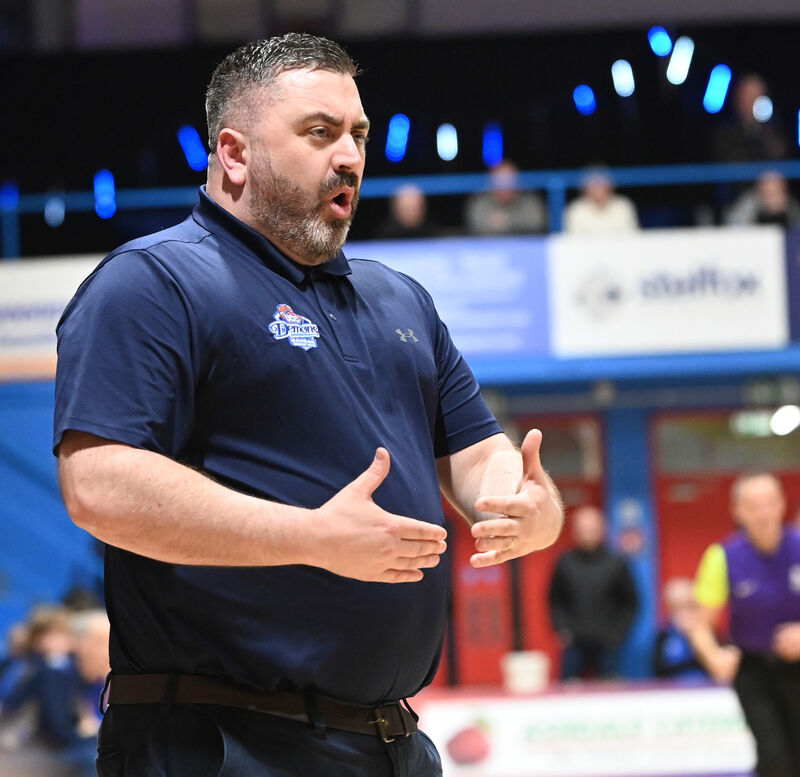 UCC Demons' coach Daniel O'Mahony against Energywise Ireland Neptune. Picture: Eddie O'Hare