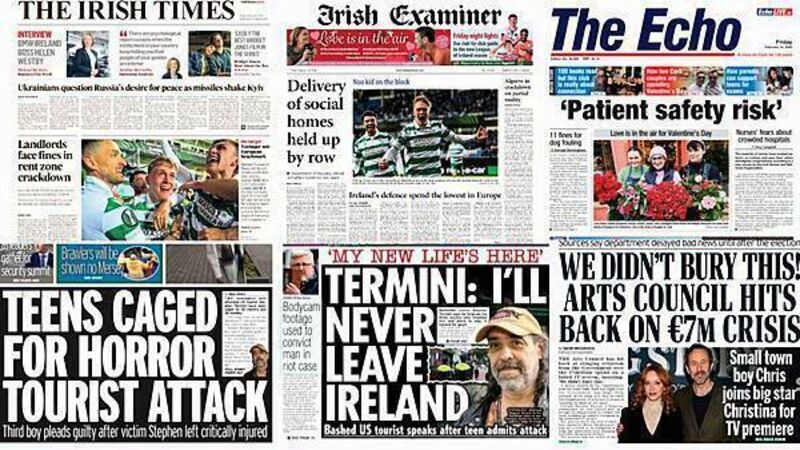 What the papers say: Friday's front pages What the papers say: Friday's front pages