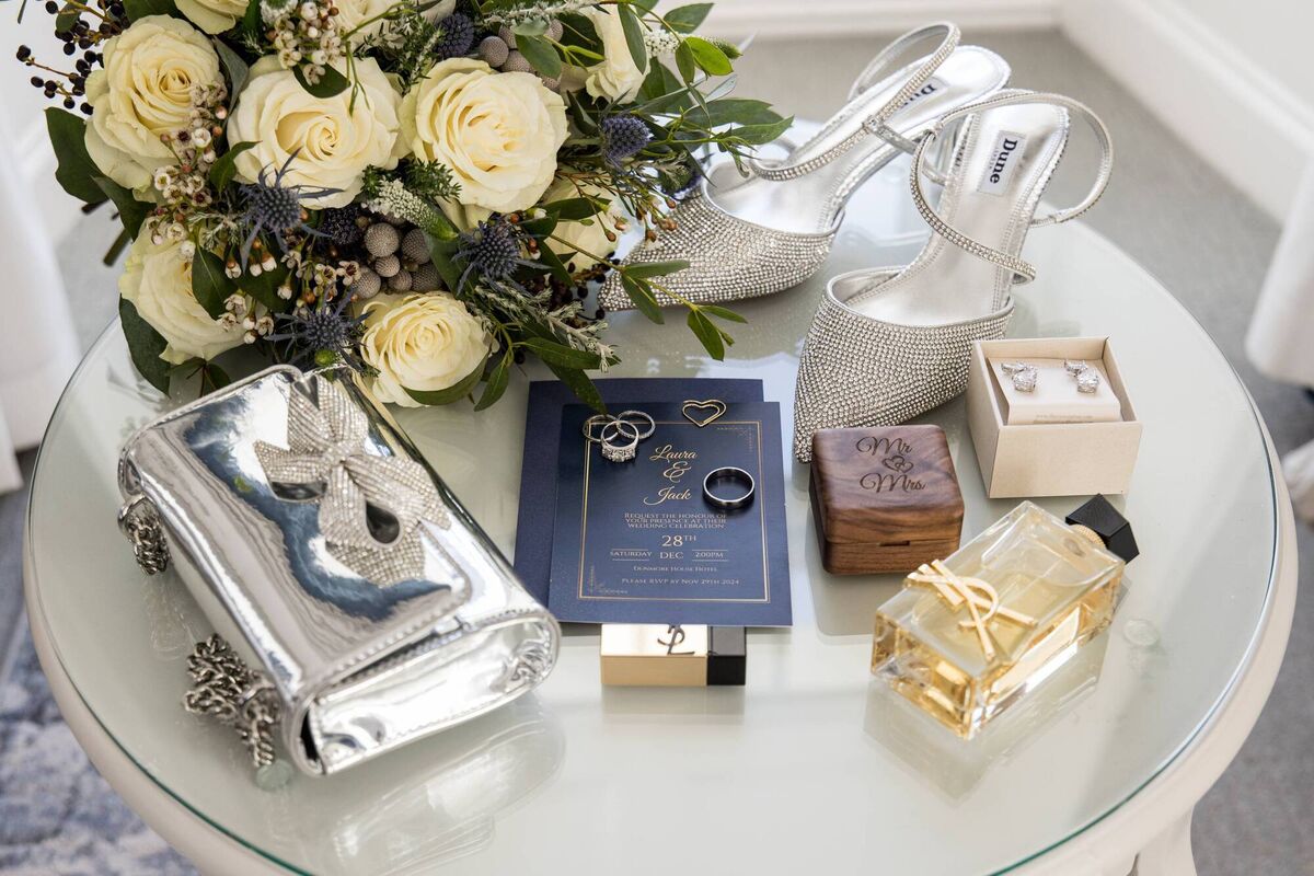 The couple were wed at Dunmore House Hotel on December 28. The couple were wed at Dunmore House Hotel on December 28.