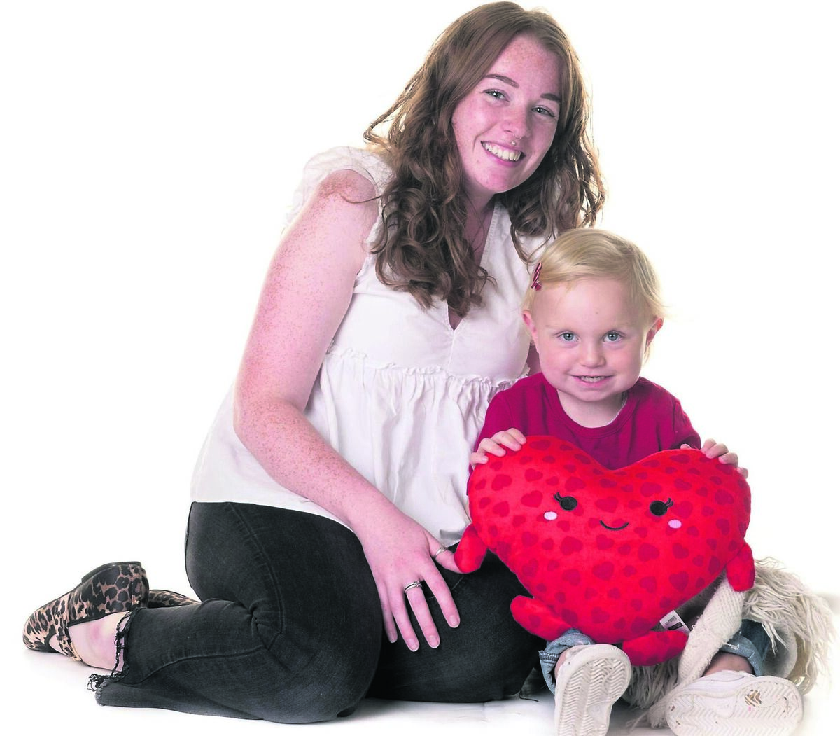 Arabella O’Sullivan, aged three, and her mother, Freya, from Mayfield. Arabella O’Sullivan, aged three, and her mother, Freya, from Mayfield.