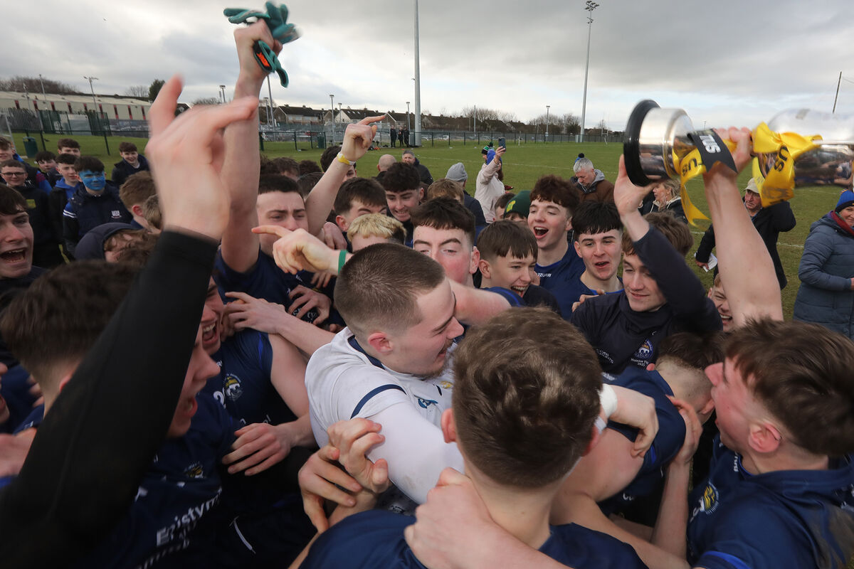 Ennistymon Community School celebrate winning. Picture: Brendan Gleeson Ennistymon Community School celebrate winning. Picture: Brendan Gleeson