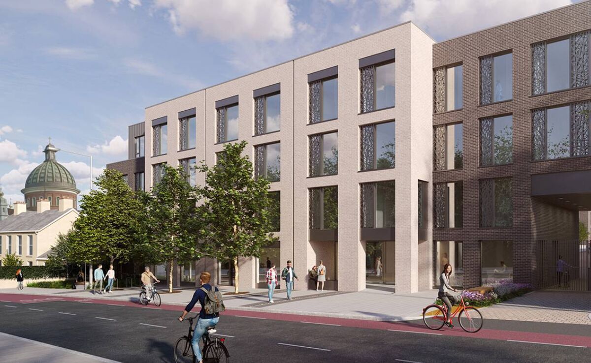 A CGI configuration of the approved 406-bed student accommodation at the site of the former St Joseph's Convent on the Model Farm Rd.