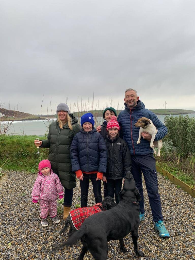 Kevin O’Donovan and Sinead Hallahan and their family.