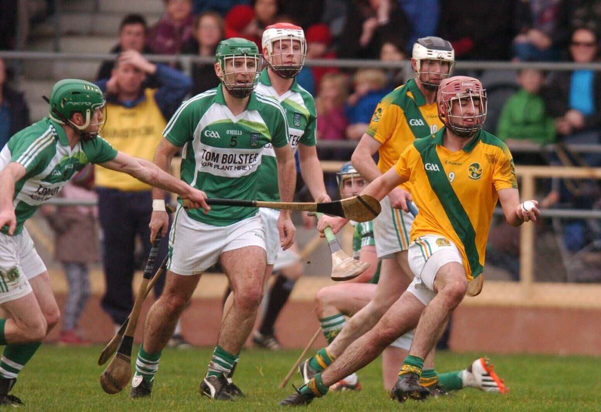Dungourney's Ryan Denny racing through the Fenor defence in the AIB Munster Junior Club Hurling Championship final in Mallow 2015. Picture: Des Barry. Dungourney's Ryan Denny racing through the Fenor defence in the AIB Munster Junior Club Hurling Championship final in Mallow 2015. Picture: Des Barry.