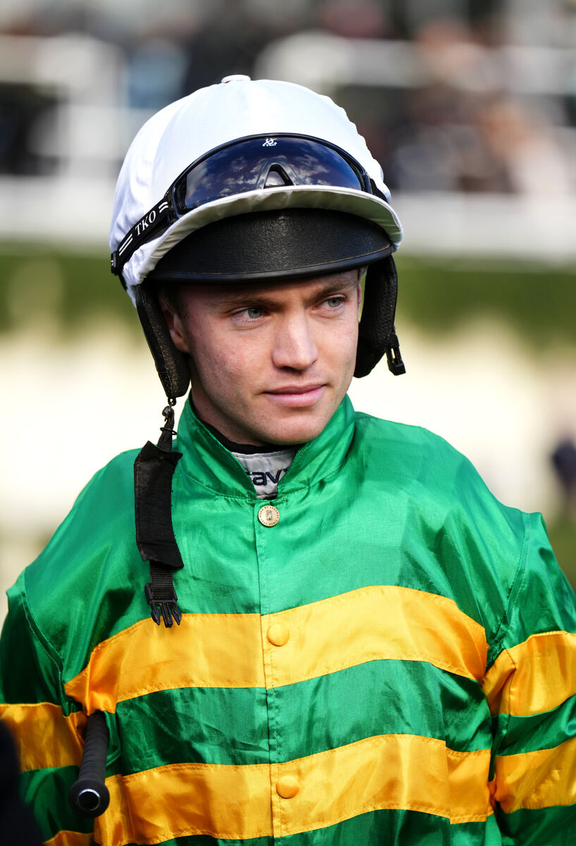 Jockey Michael O'Sullivan at Ascot Racecourse. Picture: PA