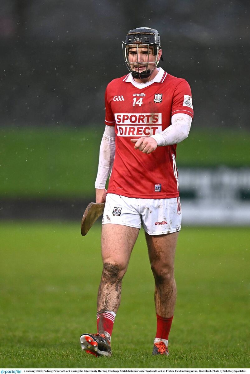 Padraig Power is a big loss to Cork. Picture: Seb Daly/Sportsfile
