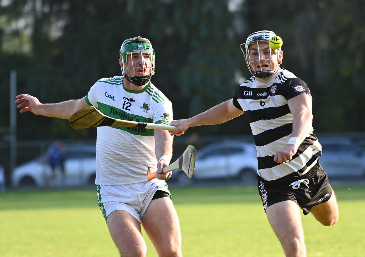 Kanturk's Aidan Walsh and Midleton's Tommy O'Connell race onto the sliotar during the Co-Op Superstores Premier SHC at Castletownroche. Picture: Eddie O'Hare