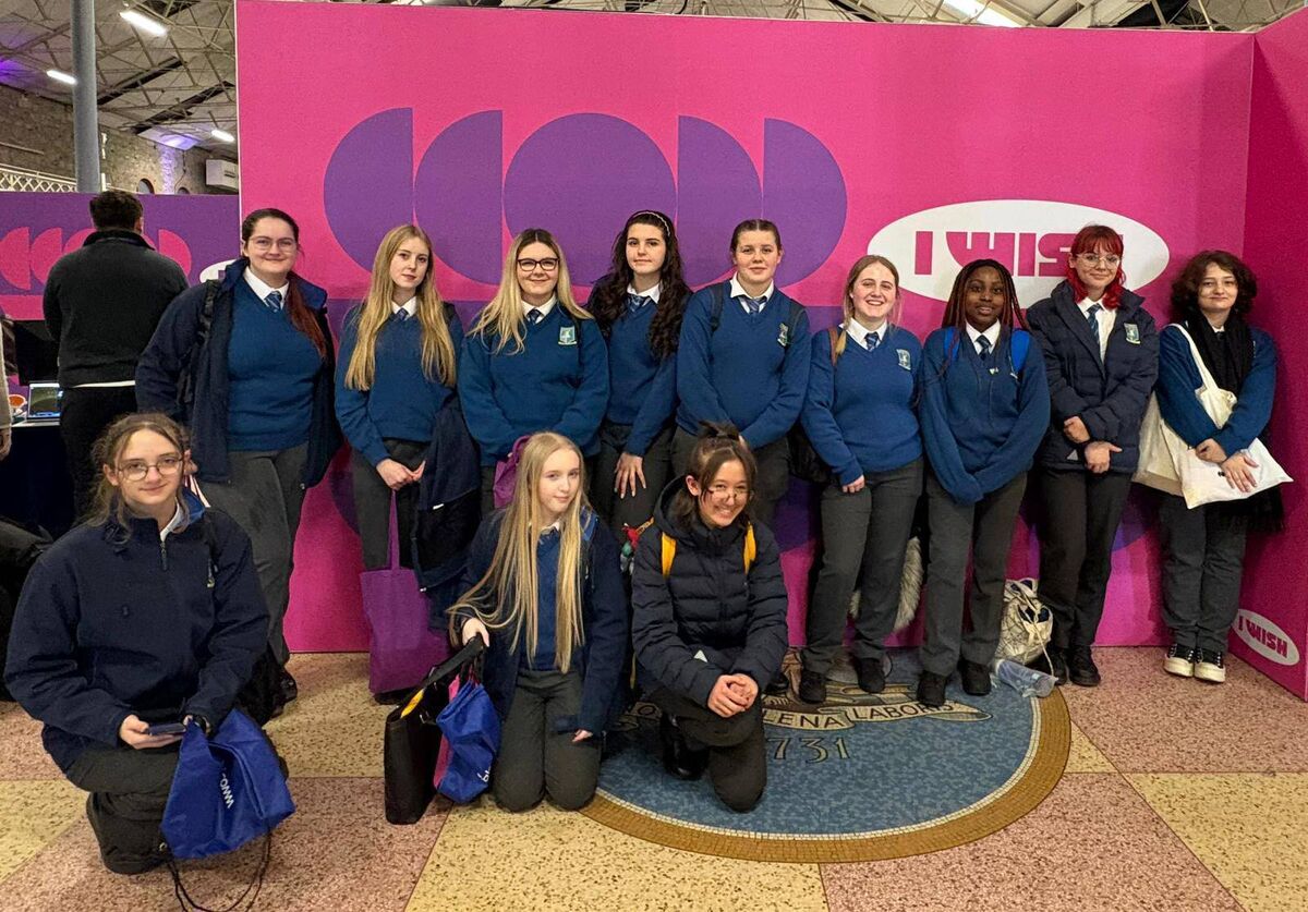 Students from Coláiste Éamann Rís were among the thousands who attended the recent iWish event in the RDS in Dublin to learn more about STEM career and study opportunities for girls and young women.