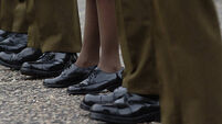 Soldiers on parade