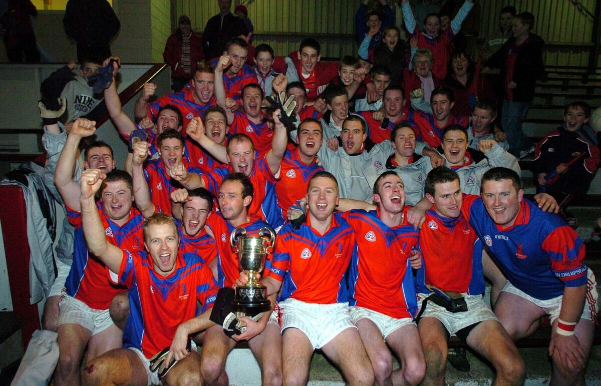 Dripsey players celebrate their win over Araglen in the Cork County JBFC final at Páirc Uí Rinn in 2005. Picture: Eddie O'Hare Dripsey players celebrate their win over Araglen in the Cork County JBFC final at Páirc Uí Rinn in 2005. Picture: Eddie O'Hare