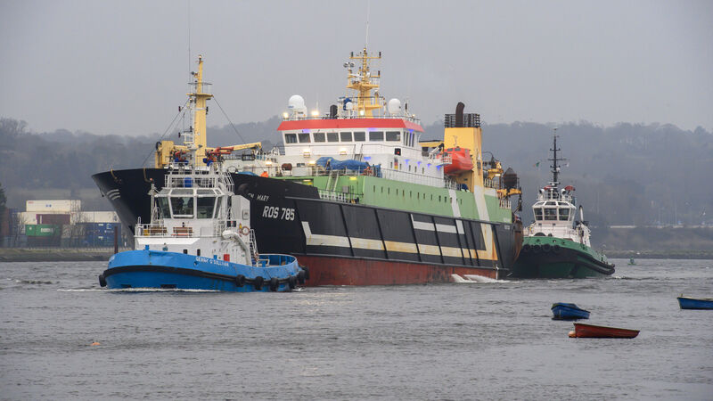 Book of evidence served on master of German trawler that was tied up at Cork docks