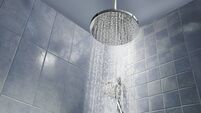 Shower head with running water