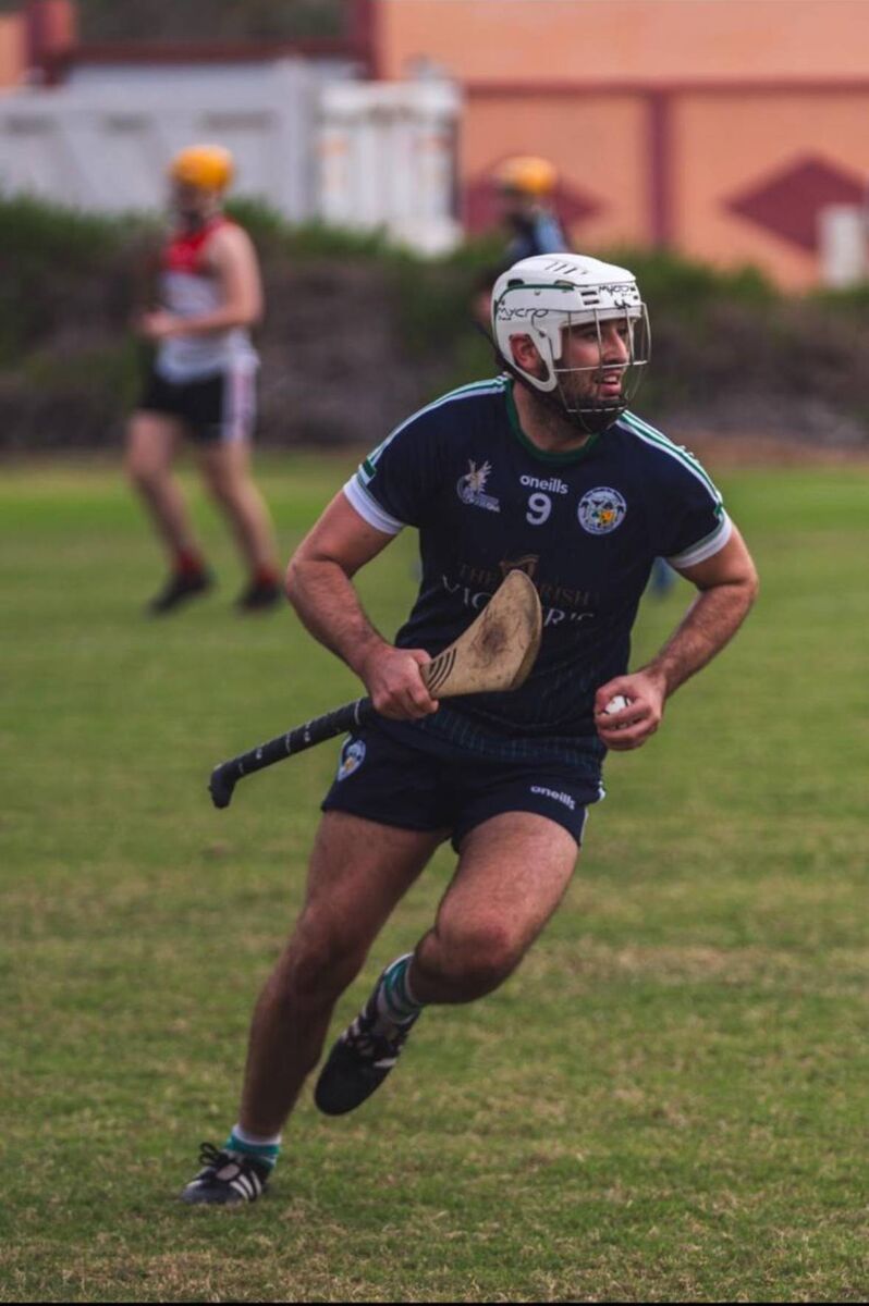 Ryan Denny in action for Abu Dhabi Na Fianna.